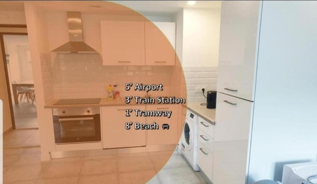 Appartamento Grand 5 Chambres, 5 Television , 95 M2, Vue Mer, Tramway Sur Place, Gare Train 2 Min, Aeroport 5 Min , Large 5 Bedrooms, 5 Televisions, 95 M2, Sea View, Tram On Site, Train Station 2 Mins, Airport 5 Mins *